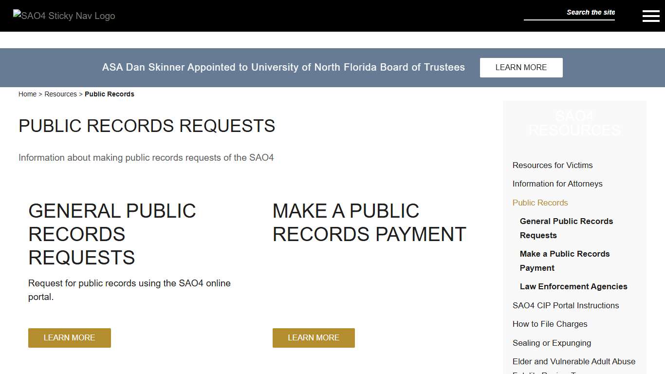 Public Records SAO4th Resources