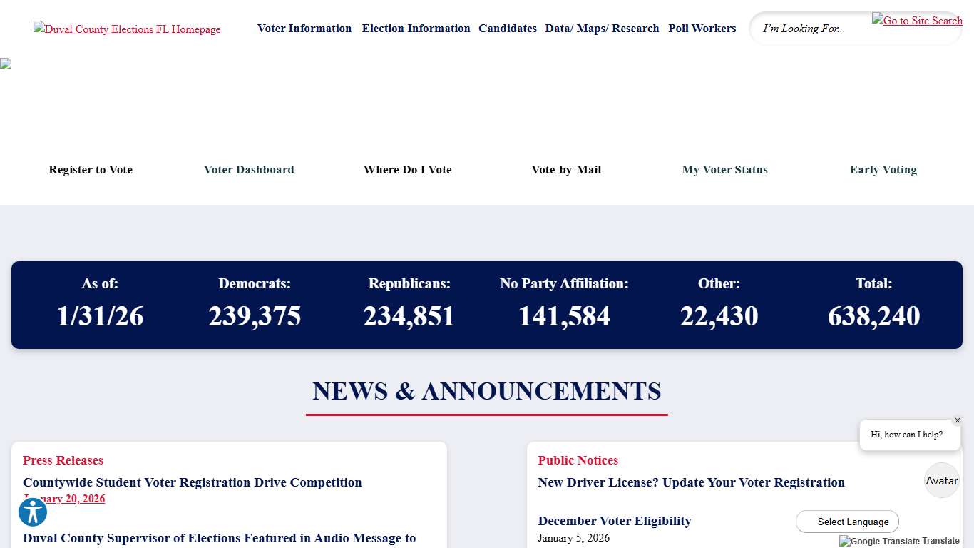 Duval County Elections, FL Official Website Official Website